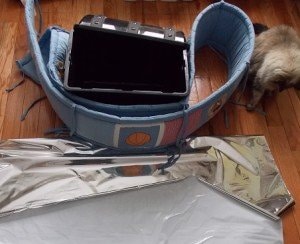 Chest, Mylar, baby bumper.